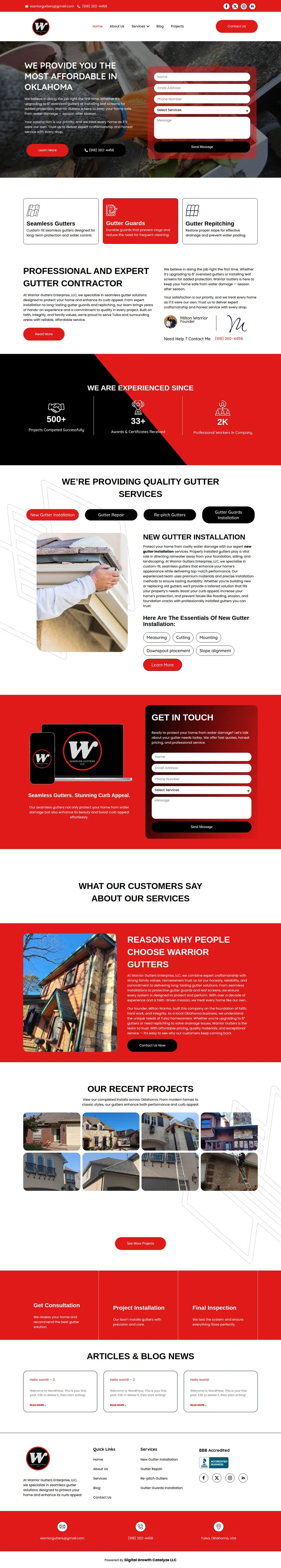 Website screenshot